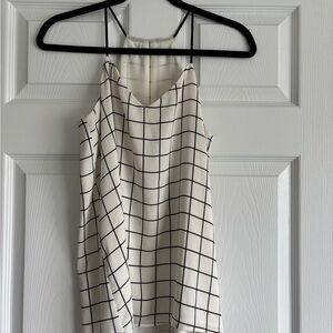 Express White and Black Printed Strappy Cami